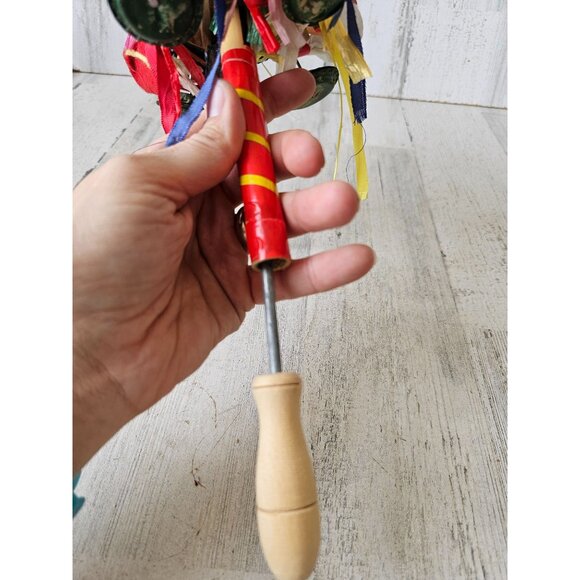 Vintage folk art childs toy tribal dancing people music - Picture 11 of 11